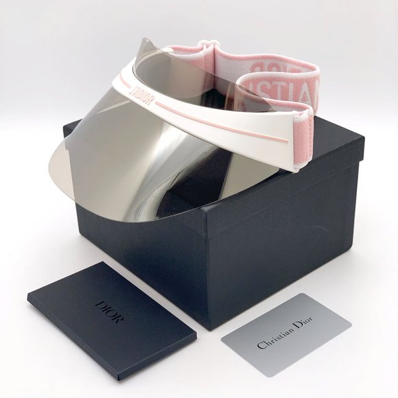 Dior Club Jqo White And Pink Visor Hat 
